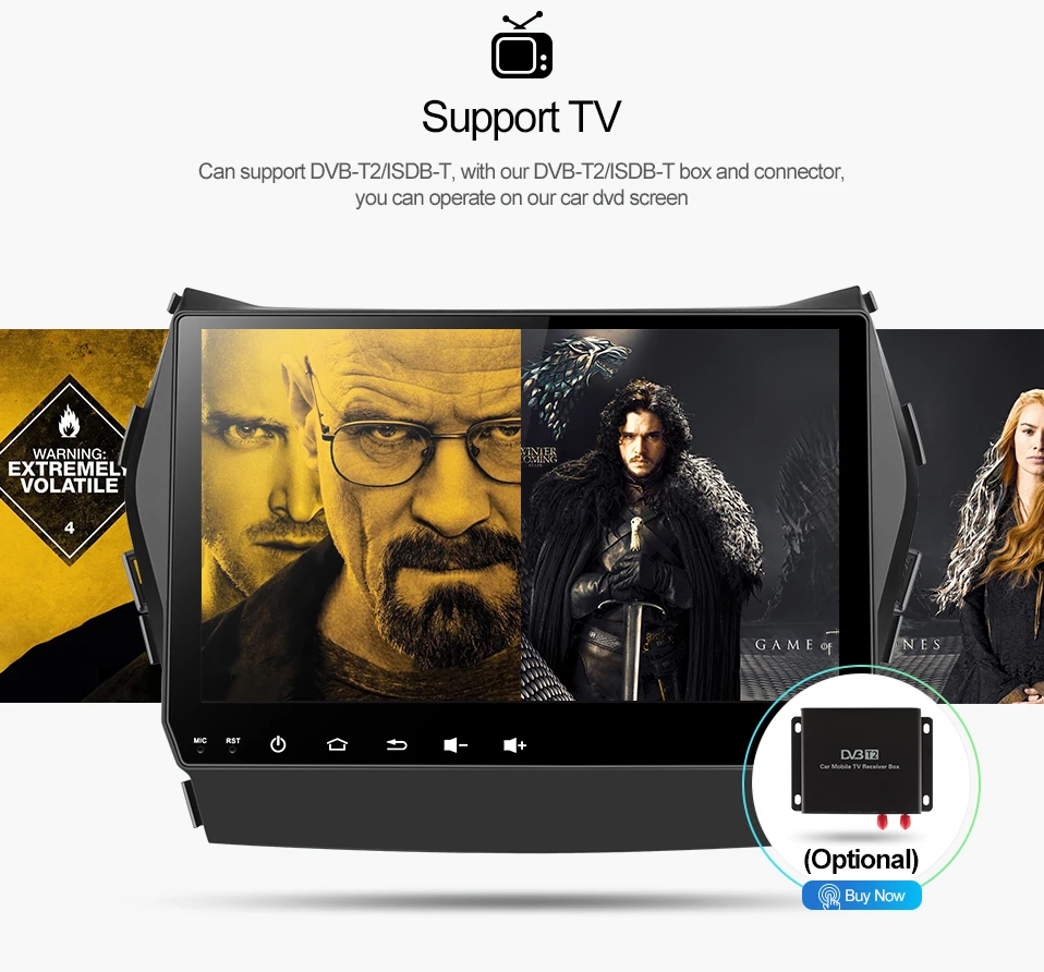 Cheap Uniway AIX459071 IPS android 9.0  car dvd for Hyundai IX45 Santa fe 2013  2014 car radio stereo navigation car dvd player gps 13