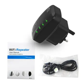 

300Mbps Wireless Range Extender Repeater Portable WiFi Booster Internet Network Signal Enhancer