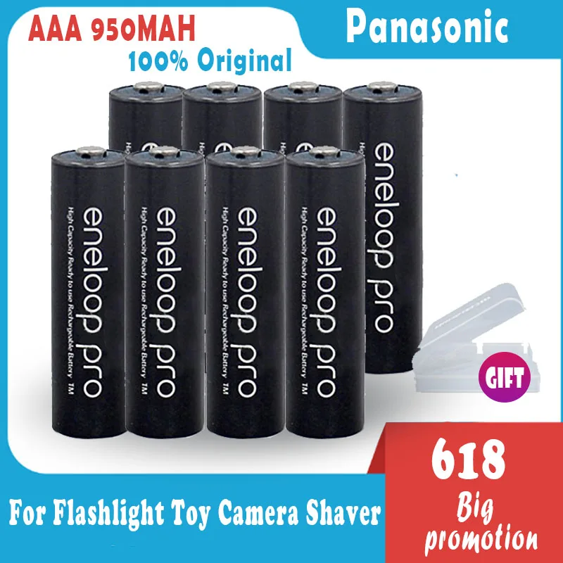 Оригинальный аккумулятор Panasonic Eneloop Pro 950 мАч AAA для игрушечной камеры с фонариком, перезаряжаемые аккумуляторы высокой емкости|Перезаряжаемые батареи| | АлиЭкспресс