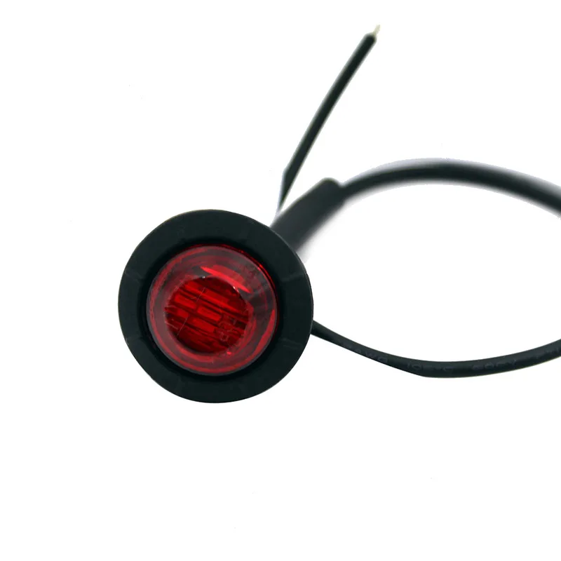 10 шт. 12 V/24 V мини круглый красный грузовик боковой светодиодный SMD маркер пули светильник низкого Мощность