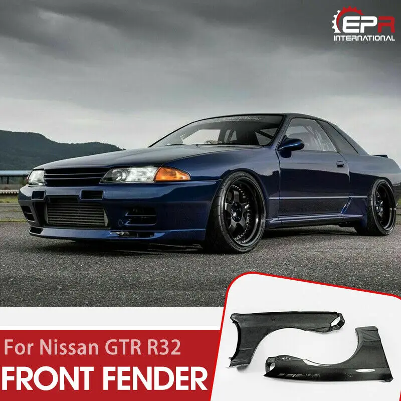For Nissan R32 Skyline Gtr Oe Style Carbon Fiber Glossy Front Fender Car Accessories Exterior Body Kits Body Kits Aliexpress