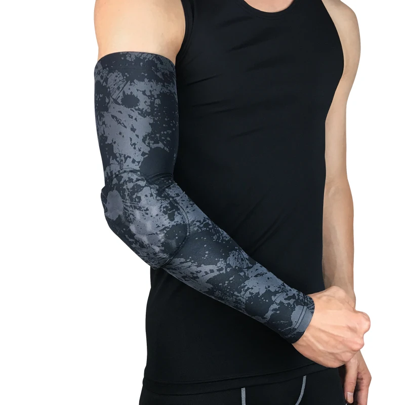 1 Stuks Honingraat Arm Ondersteuning Beschermende Kleding Arm Training Elleboog Brace Mouw Bandage Pads Voor Basketbal Volleybal