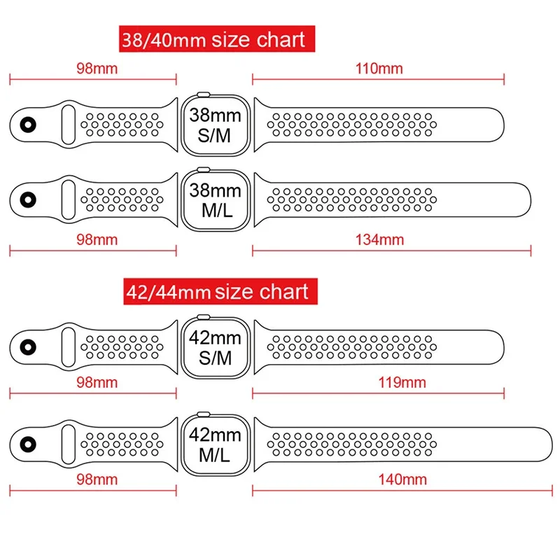 40mm 44mm Apple Watch Band Size Difference Between The 40mm And