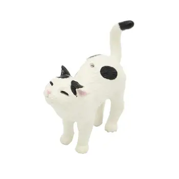 

Miniature Fairy Garden Cat Figures Dollhouse Spotted Cat Dolls Animal Figures for DIY Decor Home Decoration 1PC