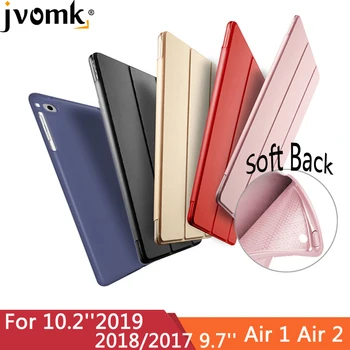 

For iPad Air 2 Air 1 Case 2018 9.7 Funda Silicone Soft Back 2017 Pu Leather Smart Case for iPad 7th generation Case 10.2" 2019