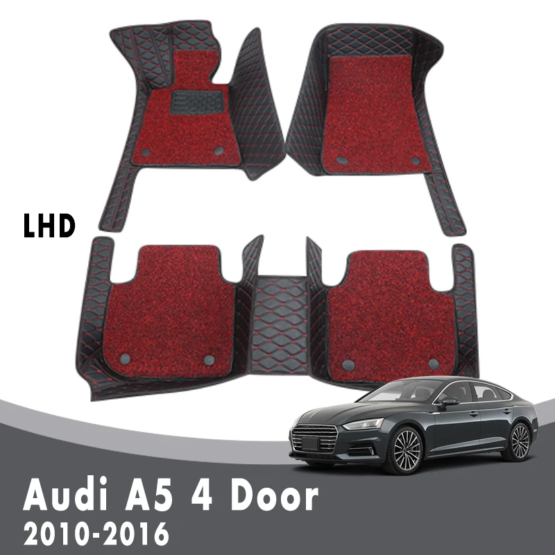 Luxury Double Layer Wire Loop Carpets For Audi A5 4 Door 2016 2015 2014