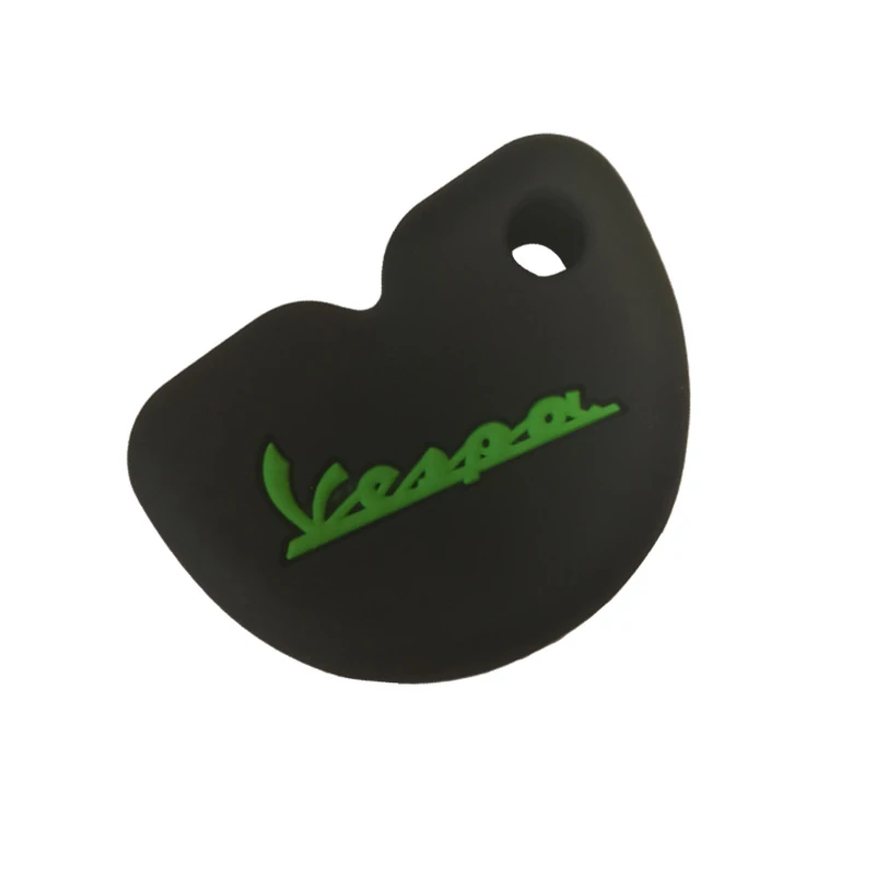 Силикагелевый чехол для ключей Vespa GTS300 Enrico Piaggio 946 LX150 Fly 125 3vte Gts 200 мотоцикл брелок для ключей Автомобильный чехол для ключей - Название цвета: black with green
