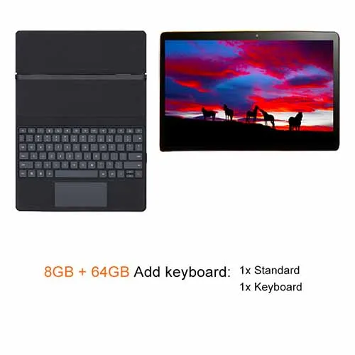 8GB 64GB Keyboard 12 дюймов 2560x1600 MTK 6797X27 10 ядерный Android 8,0 планшетный ПК 8 Гб ram 64 Гб rom Двойная камера 4G LTE 2 в 1 планшеты - Комплект: 8GB 64GB Keyboard