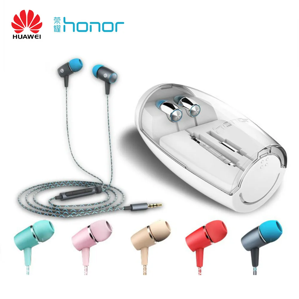 Оригинальные наушники Huawei Honor Engine AM12 Plus вкладыши Hi Fi 3 5 мм с тремя клавишами