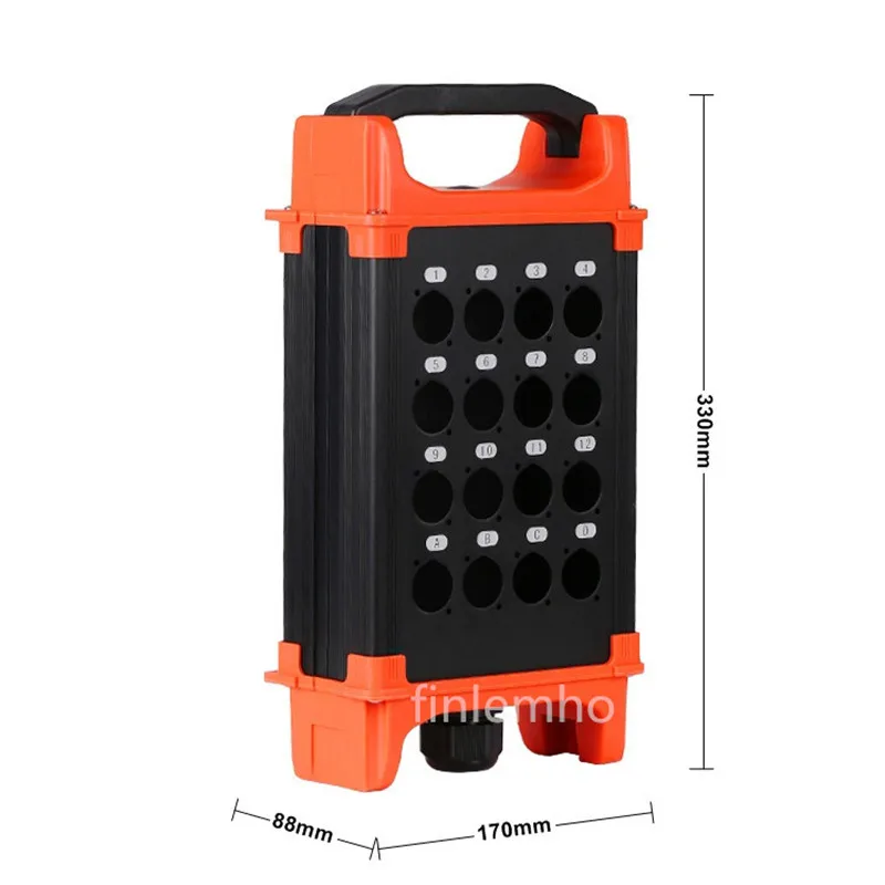Signal Cable Installation Box 1PC Multi-Channel Signal Cable Installation Box Multi-Core For Snake Cable 8 /12/16/24/32 Channel
