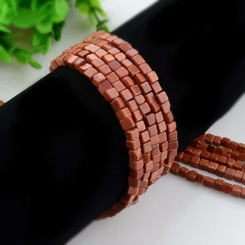 

Natural Stone Beads 4mm Square Stone Beads Cube Loose Beads For Jewelry Making DIY Bracelet Necklace 15inches Accessories Make