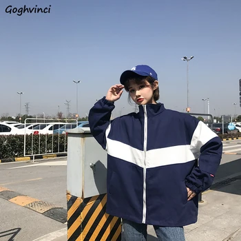 

Coats and Jackets Women Long Sleeve Tops Turn-down Collar Womens Jacket Females Harajuku Plus Size Clothes Zipper Printed Soft