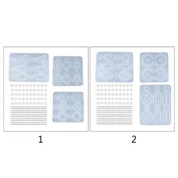 

1 Set Crystal Epoxy Resin Mold Earring Drop Dangle Pendant Casting Silicone Mould Handmade DIY Crafts Jewelry Making Tools