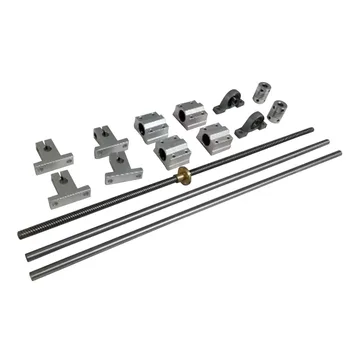 

15pcs Linear 8-400 Mm Bearing Housing Support Metal Anti Rust Corrosion Resistant Screws Optical Axis Guide Sliding Rail Set