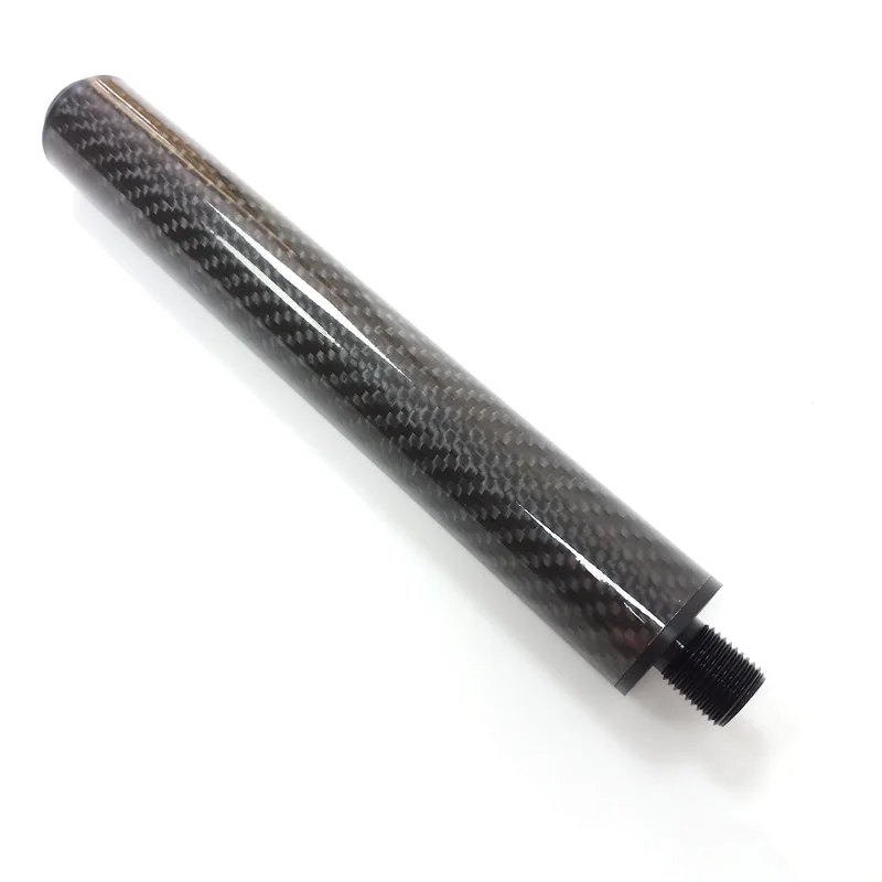 

8inch black Carbon Pool cue extension for Fast joint/Uni-Loc cue Billiards cue extend Billiards accessories