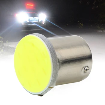 

White 1156 BA15S COB 12 SMD LED Bulbs for RV Trailer Truck Interior Backup Light 1156 Reversing Lamp Side Marker Tail Lights