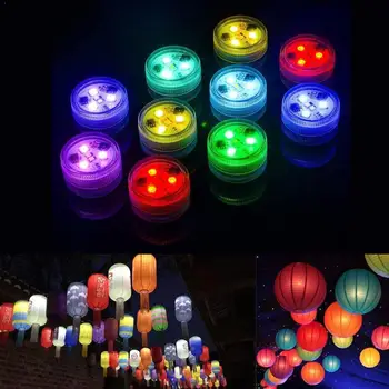

10 Light 2 Control Waterproof Remote Control Colored Remote Accent Control Boundary RGB EFX LED Submersible Light Style Lig X0B8