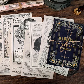 

10Pcs/Pack Retro Old Paper Sticker Vintage Medieval Sticker Decor Diary Sticers For Kids DIY Scrapbooking Stationery