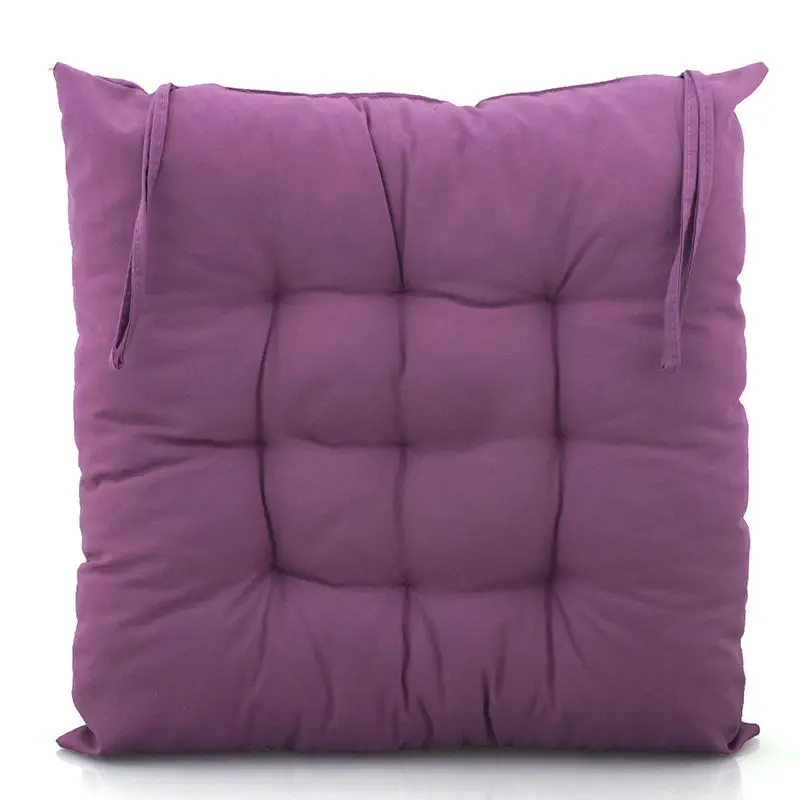 purple 1 шт. красочная мягкая горячая домашняя офисная декоративная квадратная хлопковая подушка для сиденья Подушка Ягодицы Подушка для стула - Цвет: purple