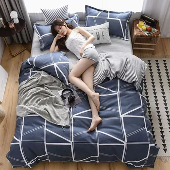 

2020 New Four-Piece Cotton Bedding Sheet Quilt Cover 4-Piece Set Comforter Set Queen Comforter Sets
