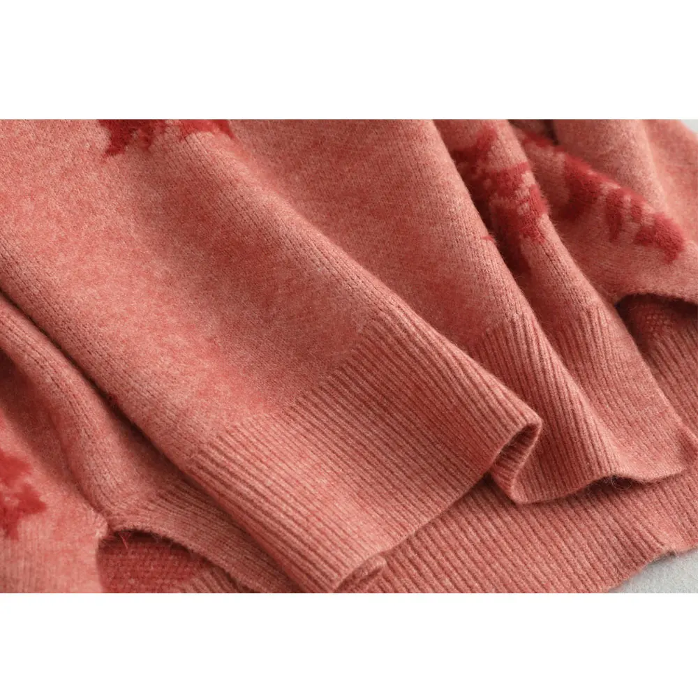 Pull Femme Nouveaute, женский свитер и пуловеры, милый вязаный плотный свитер с длинным рукавом, женские пуловеры, женские топы с рисунком дерева