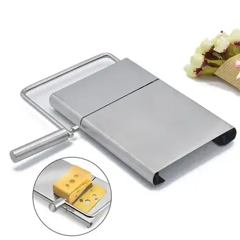 

Stainless Steel Wire Cheese Butter Slicer Cutter With Cutting Board Cloth Department Platform Kitchen Tool Baking Cooking Tools
