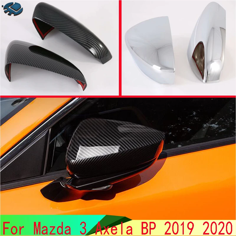 Накладка на боковое зеркало заднего вида для Mazda 3 Axela Sedan BP 2019 2020|Хромирование| |
