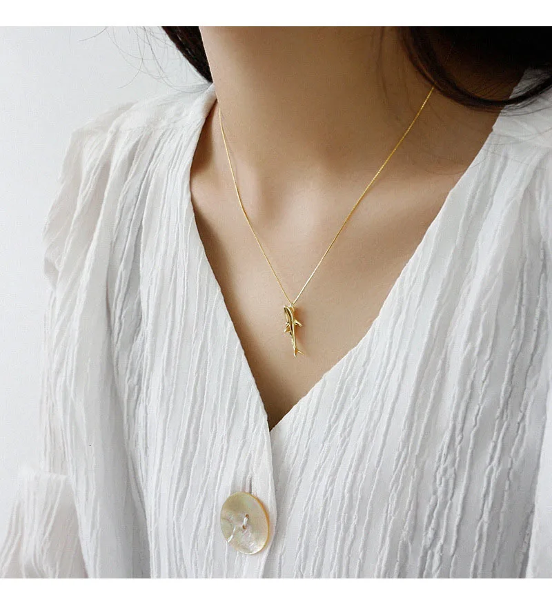 S'STEEL, 925 пробы, серебряное ожерелье с подвеской, Акула, Colgante Plata, воротник, Mujer, роскошные дизайнерские ювелирные изделия для женщин, хорошее ювелирное изделие