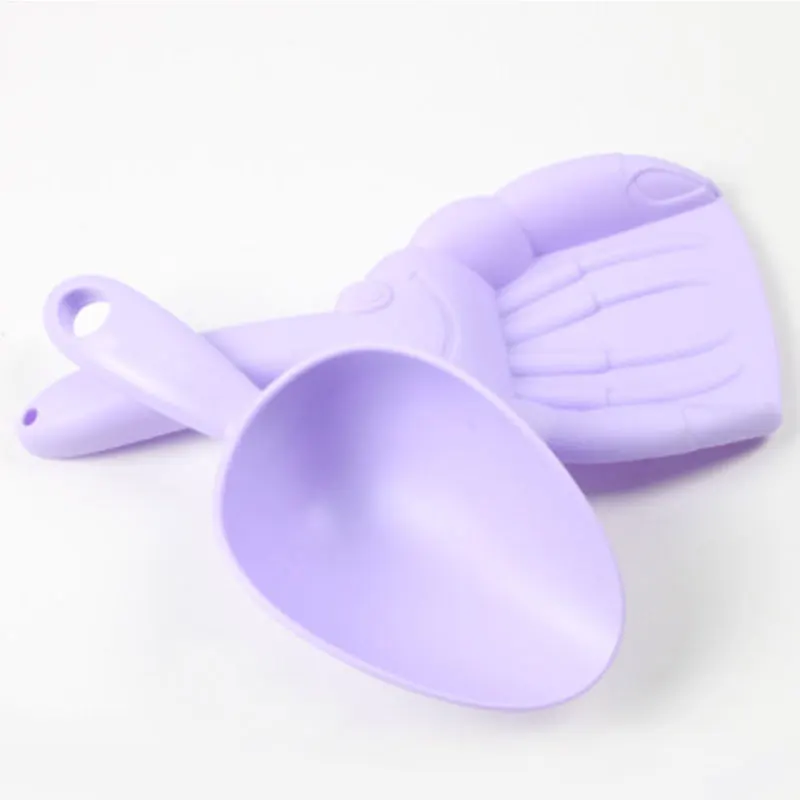 Soft Rubber Beach Toys Children's Summer Beach Water Play Large Sand Digging Play Sand Shovel Tool Set w10 - Цвет: Crab shovel   Spoon