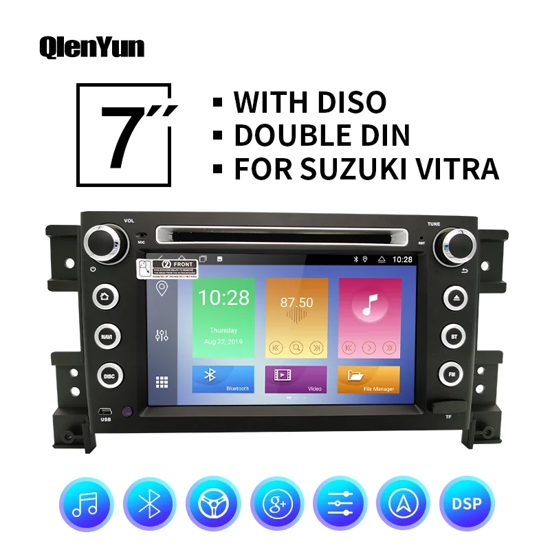 

QlenYun Car Multimedia Player 7" Android 9.0 For Suzuki Grand Vitara 2005 2006 2007 2008 2009 2010 2011 2012 2013 GPS Radio