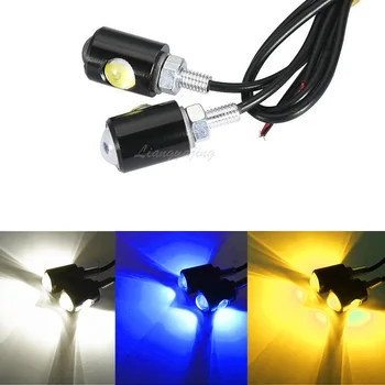 

10Pcs LED Car License Plate Lamp Motorcycle Eagle Eye Turn Signal Lights Bolt Screw Tail Rear Light 12V Car Accessories DRL