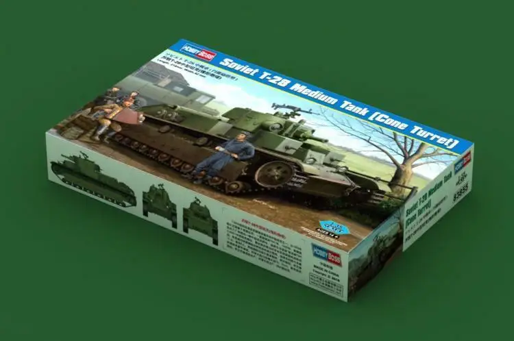 

Hobbyboss Model 83855 Model Kit 1/35 Soviet T-28 Medium Tank Cone Turret