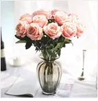5 шт. искусственные Искусственные цветы Тюльпан букет цветочный свадебный букет вечерние украшения для дома x30401
