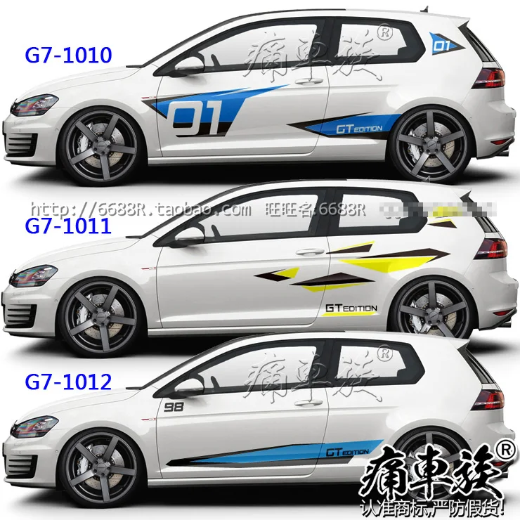 Наклейки для автомобиля Golf 6 7 Внешнее украшение новый корпус автомобильной двери