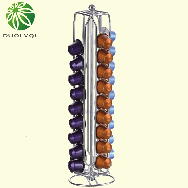 Duolvqi держатель для кофейных капсул, диспенсер для кофейных капсул, подставка для дозирования, подходит для хранения капсул Nespresso, держатель для кофе