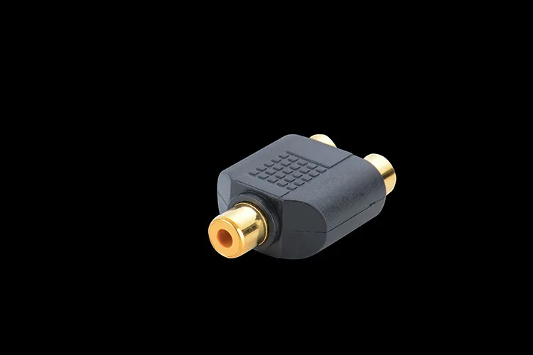 Разветвитель-кабель RCA женские разъемы к 2RCA Женский стерео штекер адаптер аудио кабель Шнур