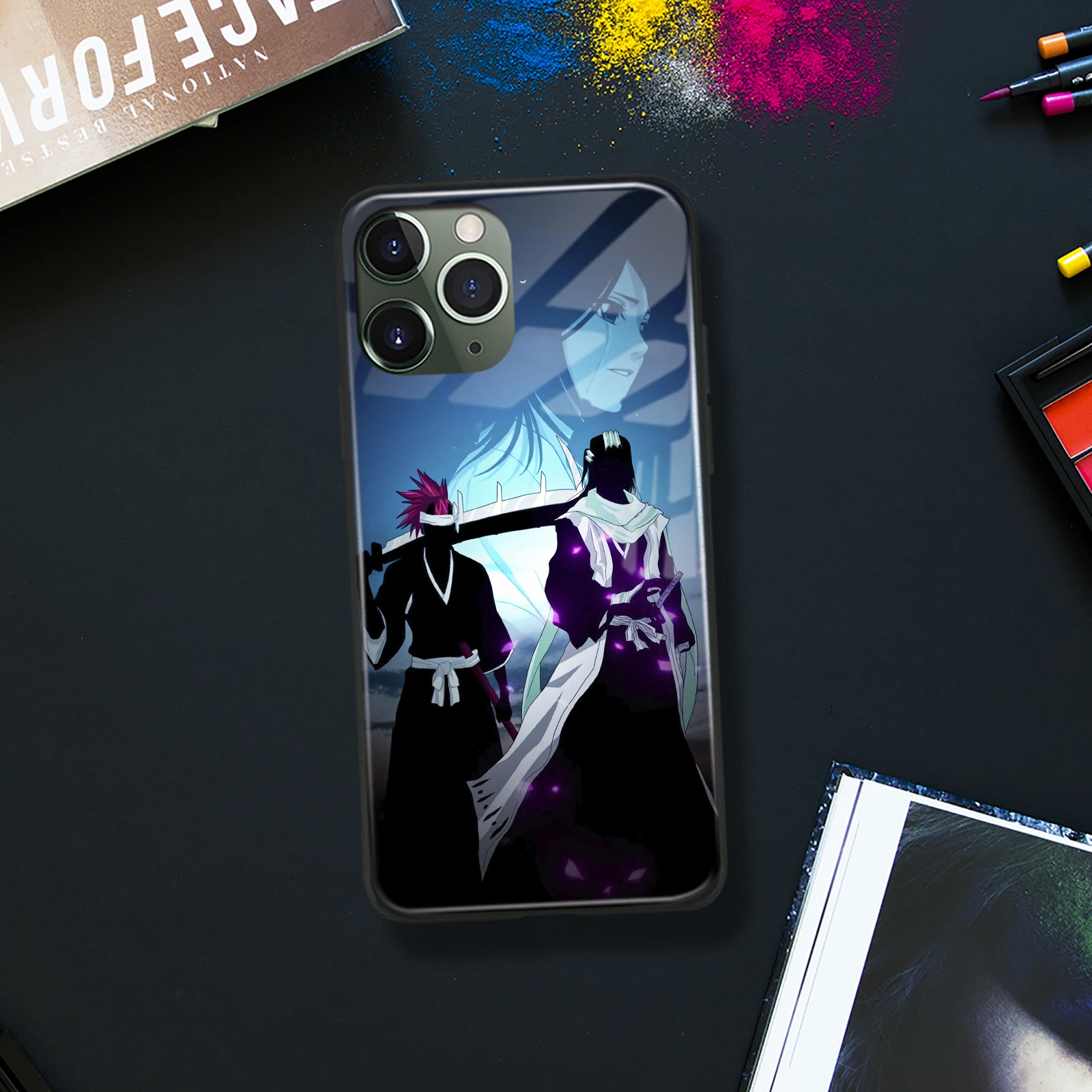 Renji Byakuya Bleach Anime Soft Tpu Glass Phone Case For Iphone Se 6s 7