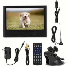 Светодиодный ТВ leadstar 9-дюймовый DVB-T/T2 спереди колонки цифровой ТВ с высокой чувствительностью тюнер 110-220 В, штепсельная вилка стандарта США ЖК ТВ