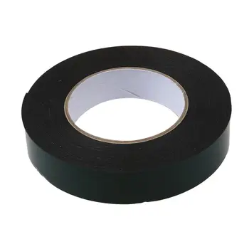 

Black Super Strong Permanent Double Sided Self Adhesive Foam Car Trim Body Tape width:25Mm