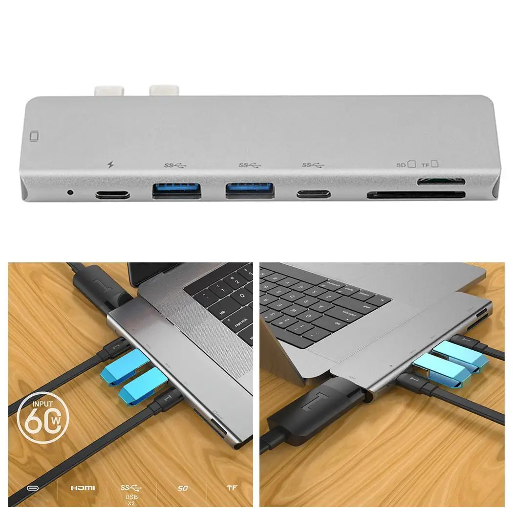 USB 2 типа C к HDMI Thunderbolt 3 адаптер станция dex с HDMI USB 3,0 порты для MacBook Pro VGA кабель MateBoo