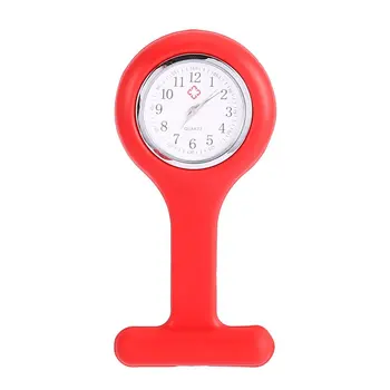 

1Pcs Mini Portable Silicone Doctor Nurses Pocket Fob Watch Multiple Colors Brooch Pin Pendant 5 Colors Fashion drop shipping