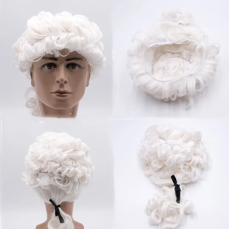 

Synthetic Wig Hair Style Soft Fiber Kinky Bulk Hair white for Party Dance Wigs with Bangs Short Curly Hair Heat resistant