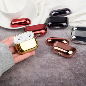 

Earphone Case For AirPod Pro Hard PC Electroplate Protective Headphone Case Charging Box For Apple Airpods 3 Accessories
