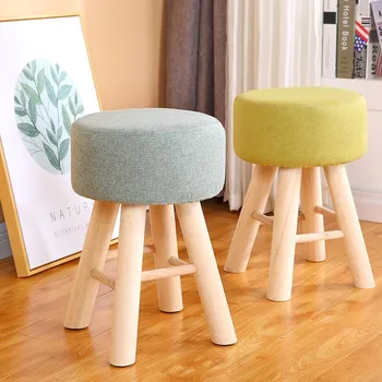 

Net Red Stool Bedroom Small Sofa Modern Simple Lazy Cute Bedroom Girl Solid Wood Dressing Table Makeup Chair