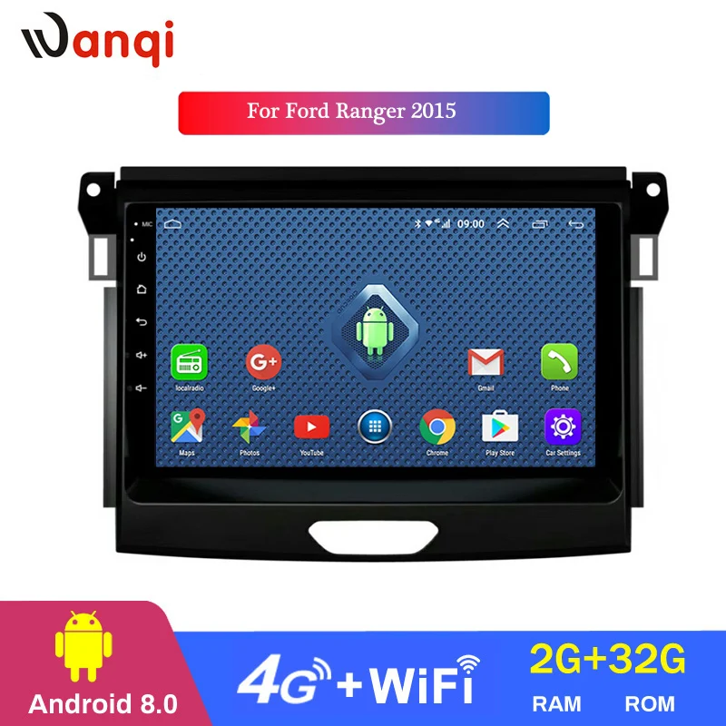 4G Lte все Netcom 9 дюймов Android 8,0 автомобильный Dvd Gps плеер для Ford Ranger встроенный радио видео Навигация Bt Wifi swc