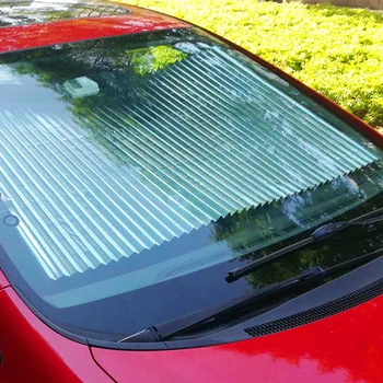 

MAHAQI Car Window Sunshade Retractable Folding Windshield Sunshade Cover Shield Curtain Auto Sun Shade Block Anti-UV Car Window