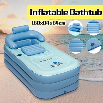 

160x84x64cm Inflatable Swimming Pool Kids Water Pool Home Garden Piscina Inflavel Adulto Foldable Bathtub Inflatable Tub Pool