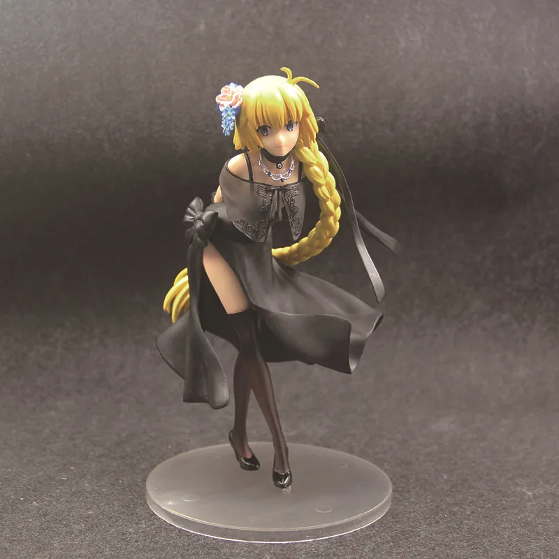 24 см японский Fate Grand Order Joan of Arc Saber Ghost платье версия модели ПВХ украшения аниме фигурка коллекция кукла Новинка - Цвет: no box