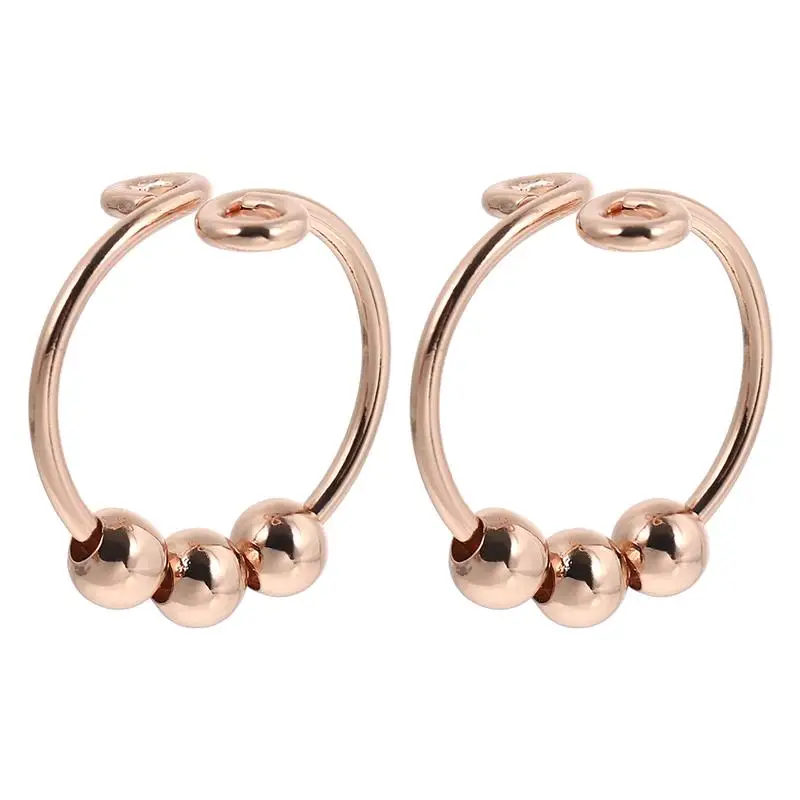 2Pcs Fidget Rings Spinner Ring With Beads Anxiety Relief Jewelry for Women Girls | Дом и сад
