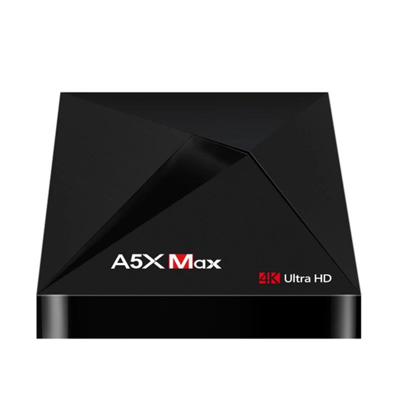 A5X MAX Android 8,1 ТВ приставка Rockchip 3328 Четырехъядерный 4 ГБ 32 ГБ 2,4G Wifi Поддержка 4K VP9 H.265 USB3.0 BT 100M LAN умная потоковая передача